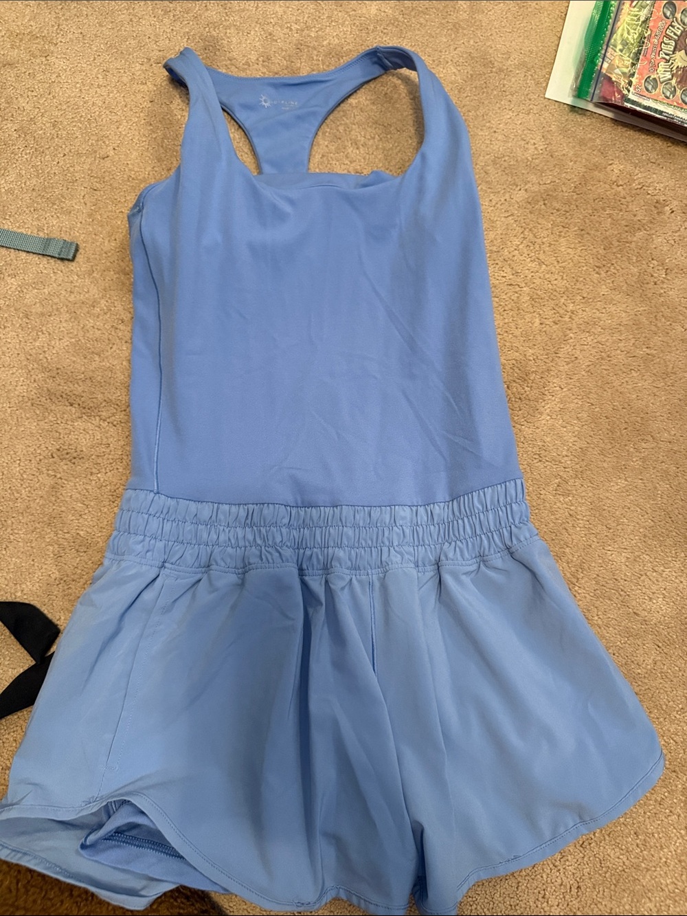 aerie Light Blue Racerback Active Dress
